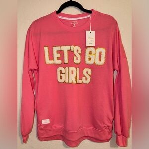 NWT Simply Southern Hot Pink LongSleeve LETS GO GIRLS